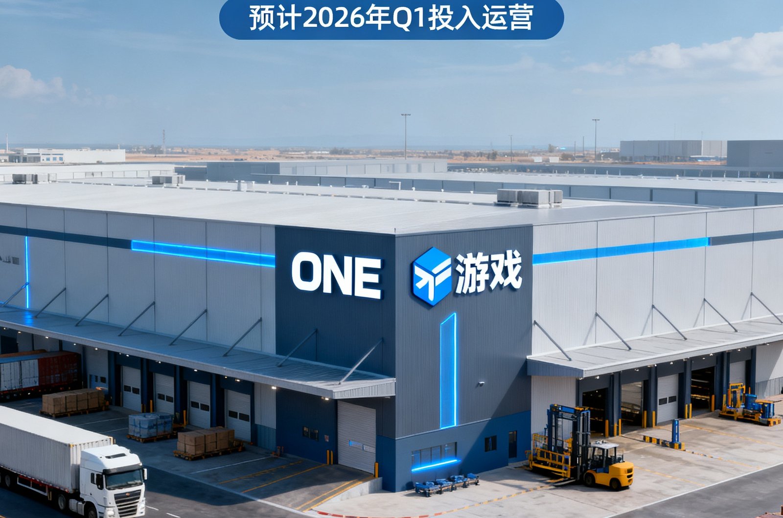 ONE游戏迪拜海外仓规划效果图，预计2026年Q1投入运营