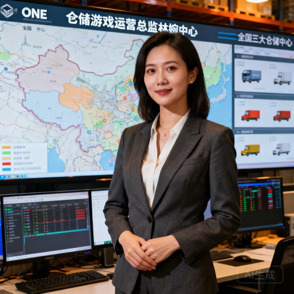 ONE游戏运营总监林婉如，负责全国三大仓储中心调度与物流体系管理